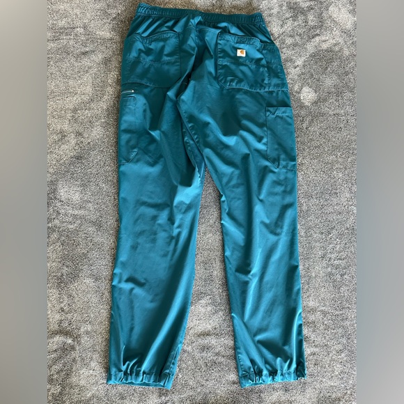 Carhartt Force® Men’s Caribbean Blue Stretch Scrub Bottoms, Medium, C155106 - Picture 11 of 13